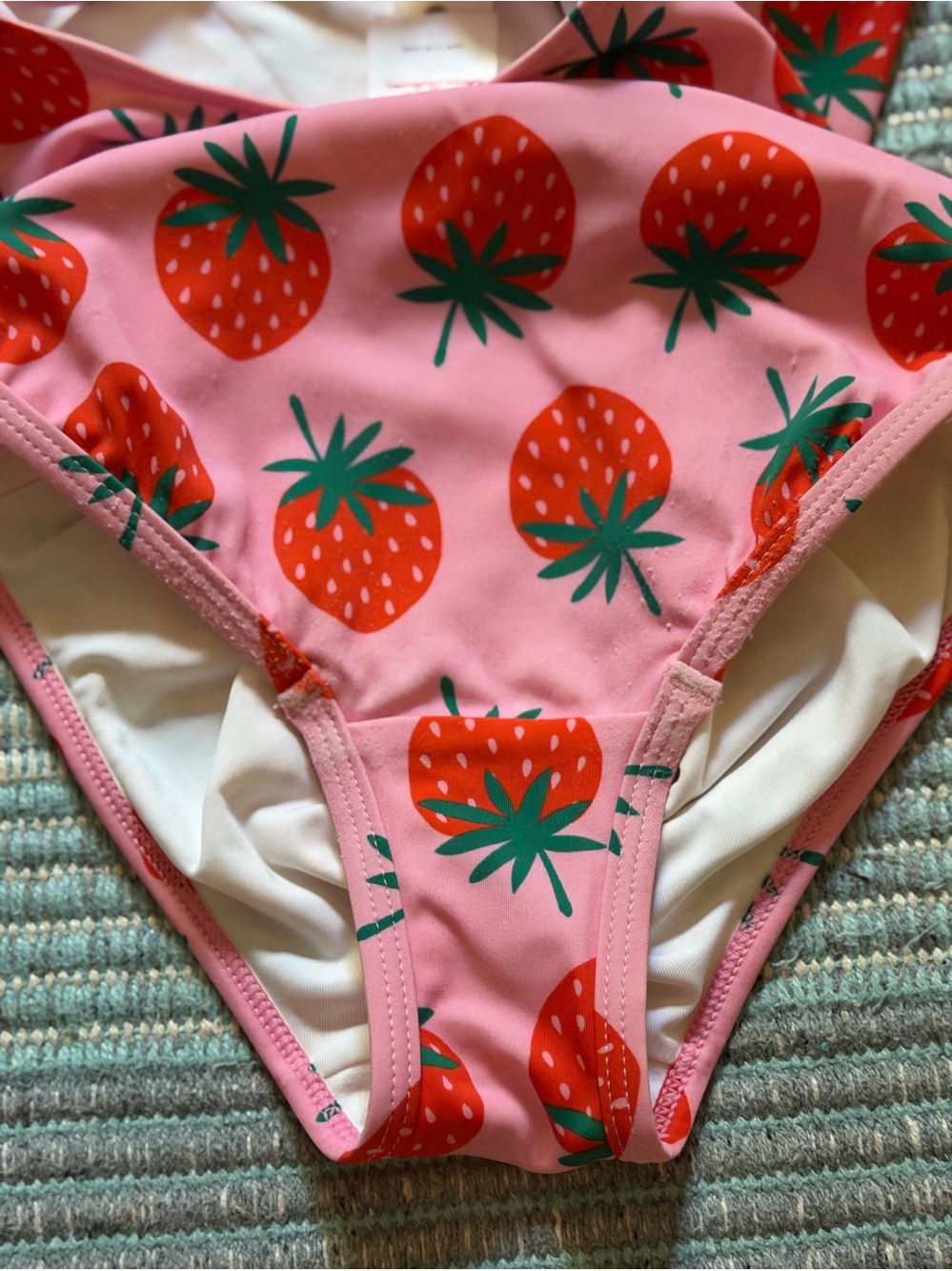 4/$25 Hanna Anderson One-Piece Strawberry Swimsuit Size 10 - Picture 13 of 16